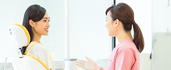 痛みの少ない優しい治療を心がけています。